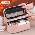 Women's Cosmetic Bag Makeup Bag Double Layer Large Capacity Luxury Cosmetics Organizer Travel Essentials Women's Cosmetic Bag